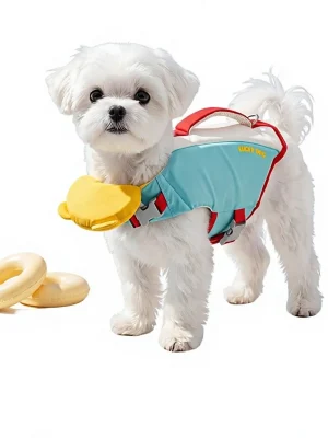 PetPetPick Dog Life Jacket with Rescue Handle