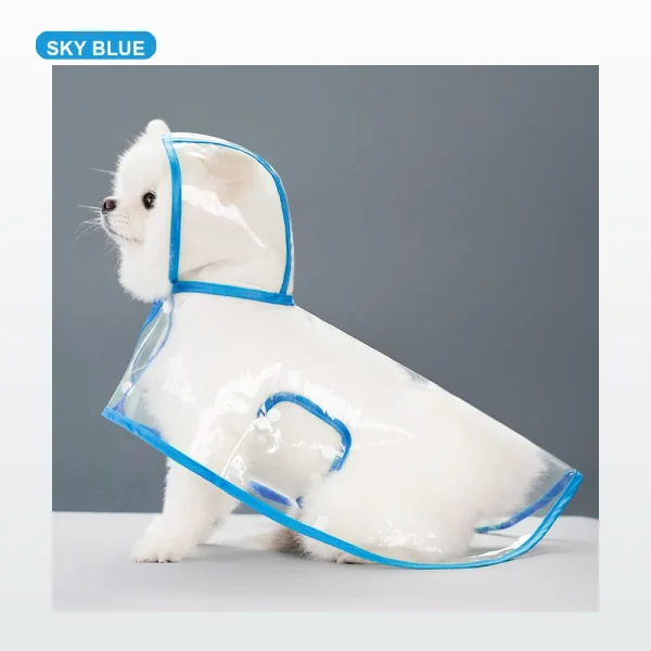 PetPetPick Waterproof Hooded Dog Raincoat Poncho